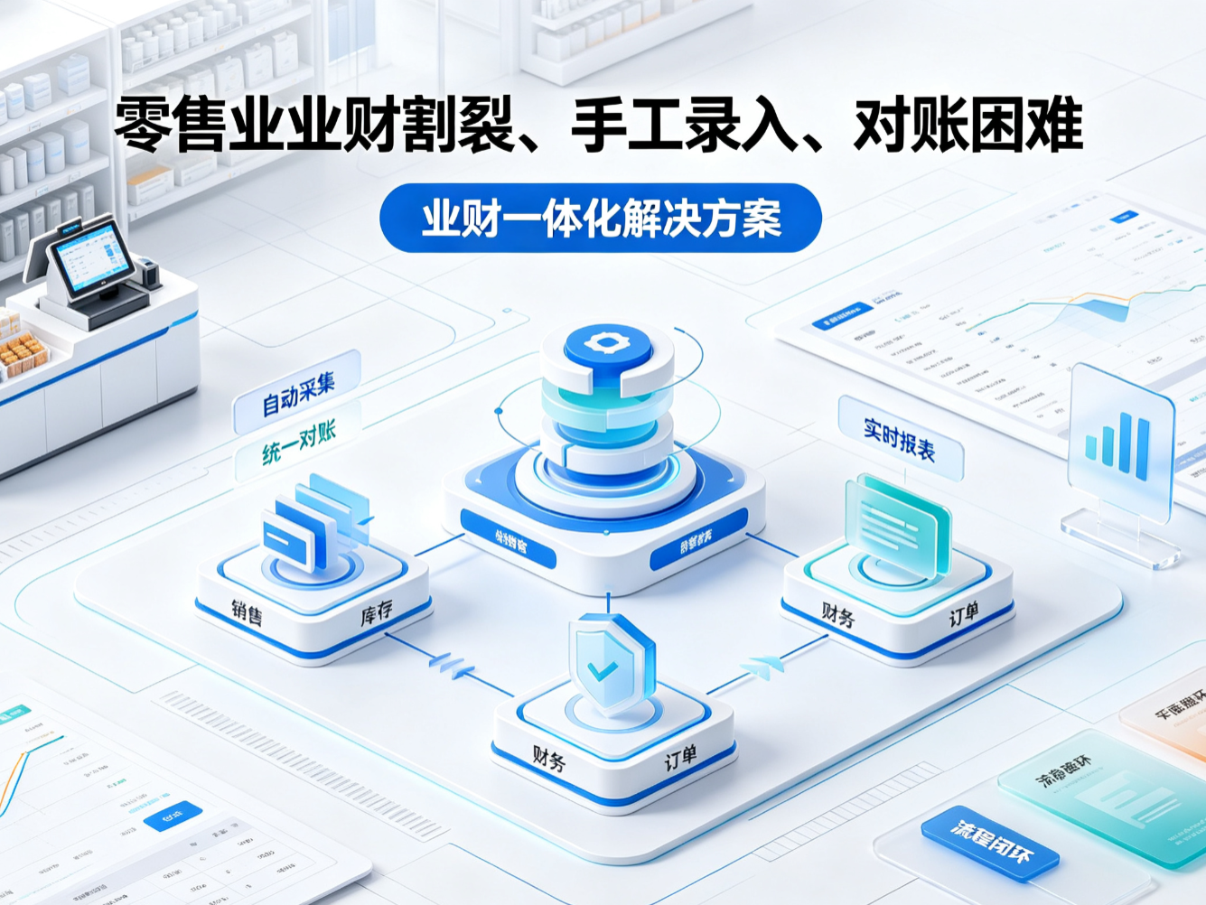 零售业数据分散对账困难怎么办?安捷AI零售业业财一体化解决方案